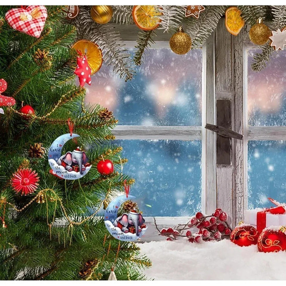 Christmas Tree  Decoration Elephant Hanging Ornaments for Kids - Picture 5 of 7